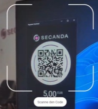 Bezahlen: QR-Code scannen Screenshot aus der App - Beispiel für Scannen QR-Code
