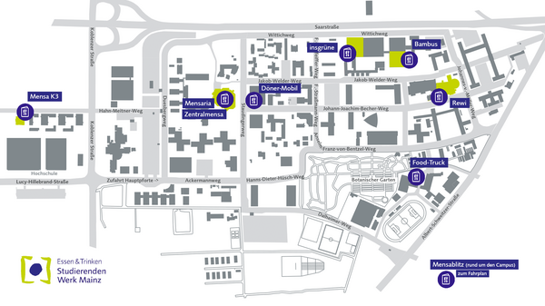 Campusplan Essen & Trinken