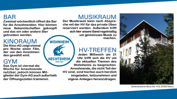 Beschreibung von Angeboten der HV Hechtsheim