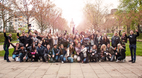 Foto von einer Gruppe von Studierenden, die bei einer Veranstaltung des Studierendenwerk Mainz teilgenommen haben, dem PubCrawl