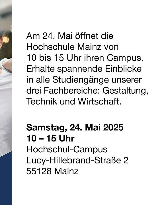 Info-Tag Hochschule Mainz_ Text zu den Infos, die auch hier im Text stehen_(c) Hochschule Mainz