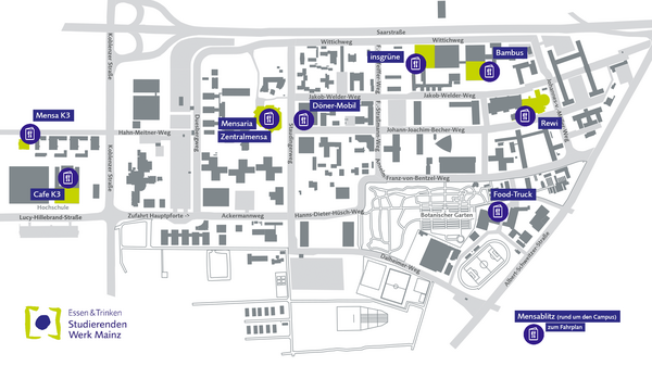 Campusplan Essen & Trinken