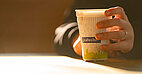a photo of studiwerk reusable hot drinks cups that have deposit so they stay in the cycle